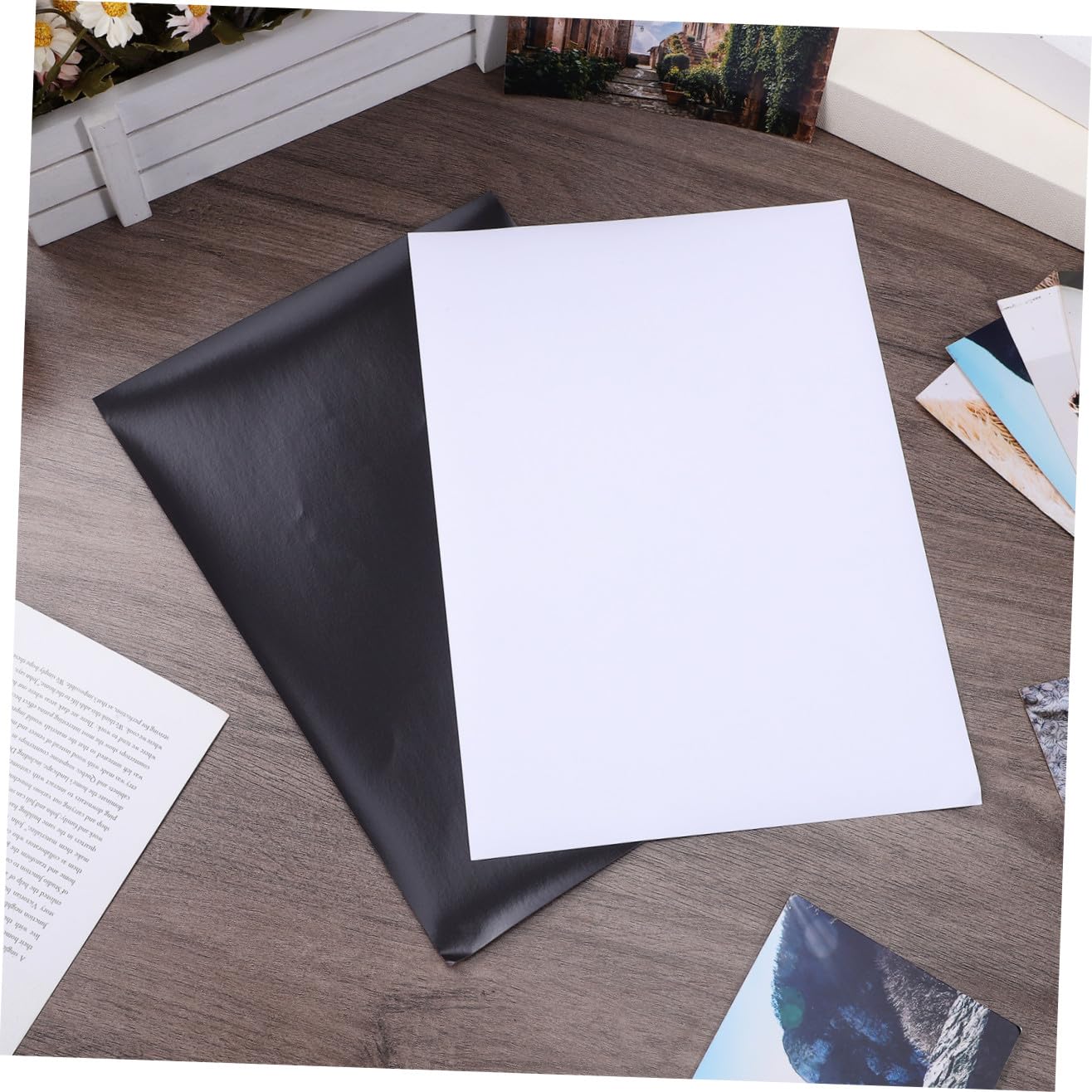 VILLCASE 10hojas Papel De Impresión Magnético De Hojas Magnéticas Brillantes Imprimibles Papel Magnético Para Manualidades Fotos Imágenes Impresora