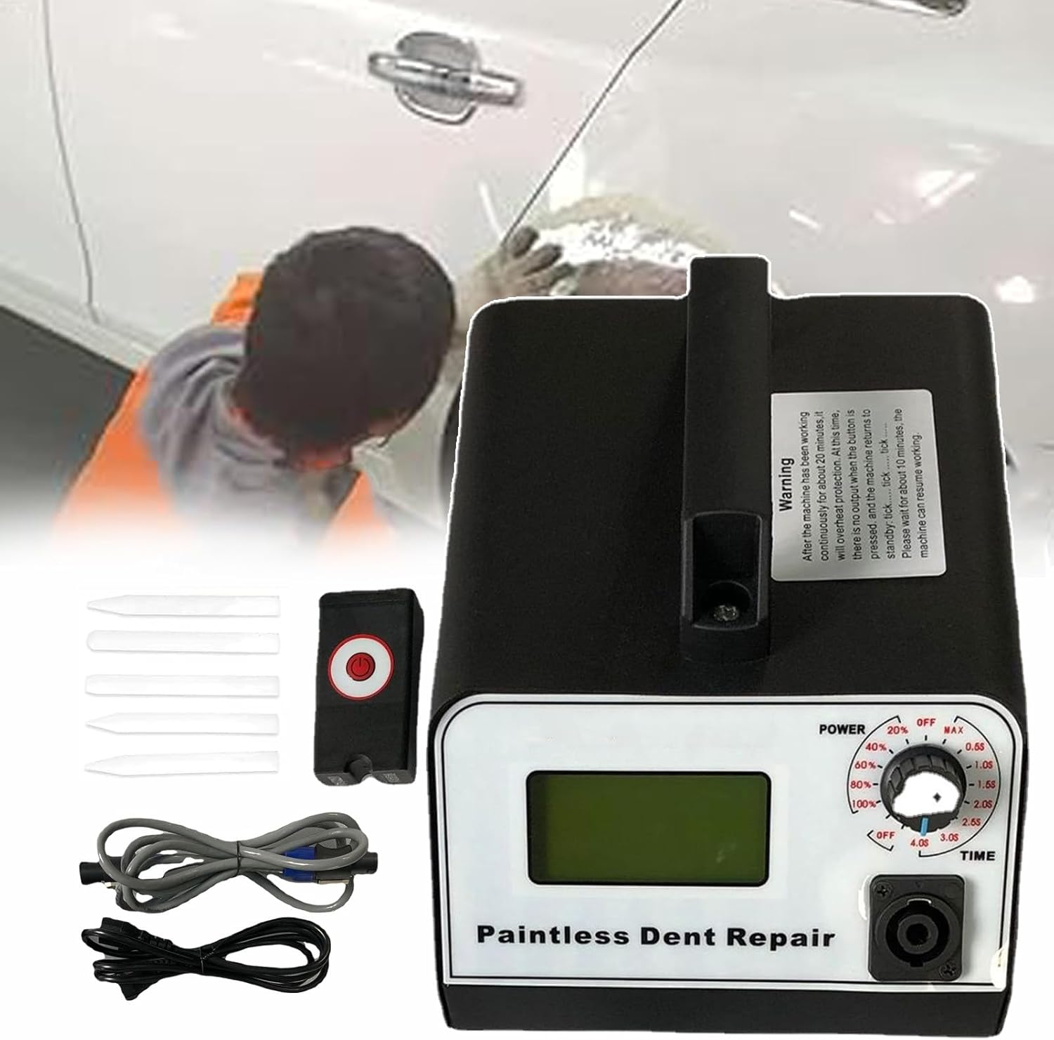 1000W Car Dent Puller & Repair Machine | Auto Body Dent Removal Tool with Digital Display | Fast Induction Heater for Efficient Car Dent Repair Solutions