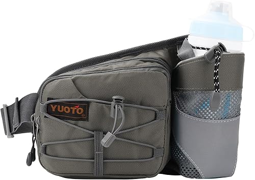 Waist Pack with Water Bottle Holder for Running Walking Hiking Fanny Pack Hydration Belt