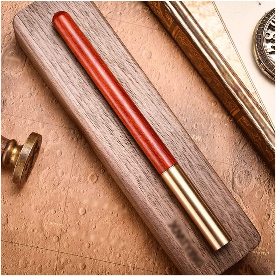 ヴィンテージペン 人間工学に基づいたハンドル付き万年筆 木製ギフトボックス入り 見事な高級ペン 男性と女性用 細かいペン先 木製ライ