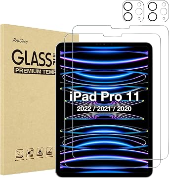 ProCase 2+2 Pack Screen Protector for iPad Pro 11" Gen 4/3/2
