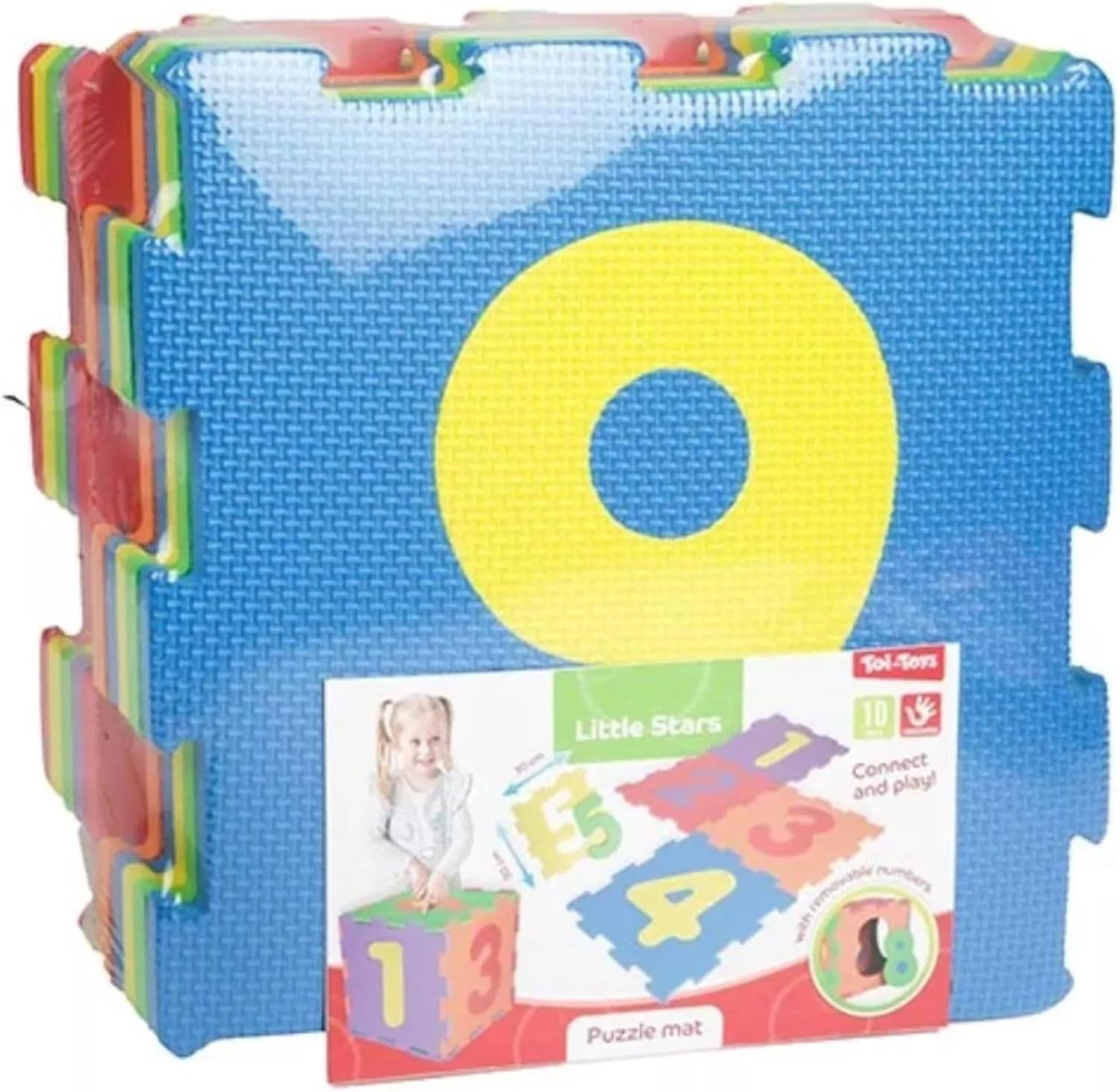 Toi-Toys Foam Play Mat Puzzle Mat with Numbers - Educational Toy