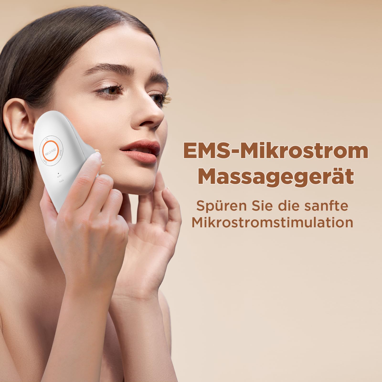 MYCARBON 3in1 Schröpfmassagegerät Modellierung und Straffung für fördern die Durchblutung erhöhung der Hautelastizität Massagegerät elektrisch 3 Stufen mit Schröpfmassage EMS und Rotlicht