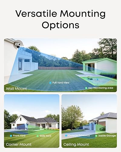 Vista 6 de eufy Sistema de cámara de seguridad NVR 4K S4 Max, cable PoE, grabación 24/7, triple lente Bullet-PTZ Cam, 360° PTZ, hasta 16CH, seguimiento