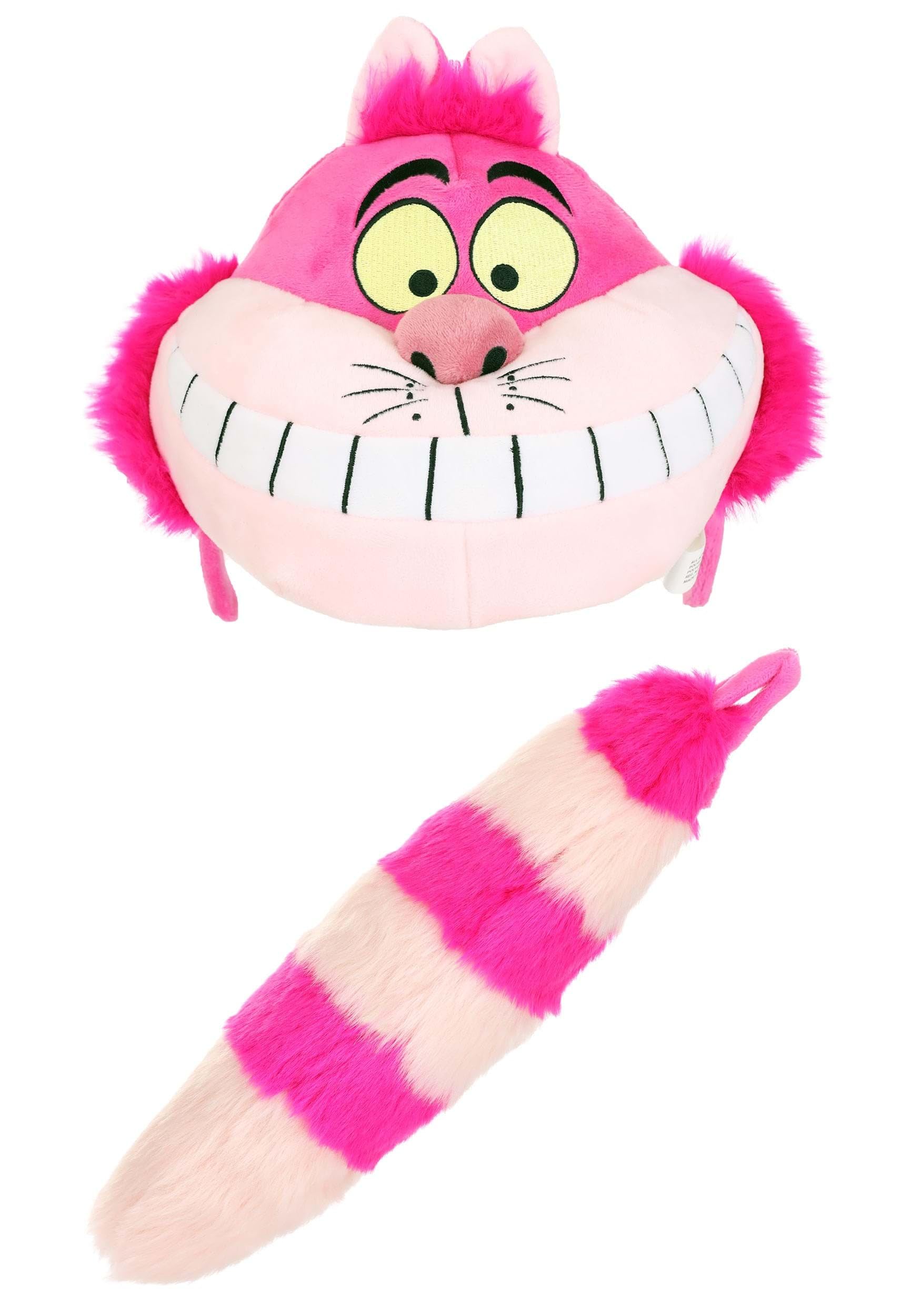 Disney Plush Cheshire Cat Headband & Tail Kit - Soft Velour and Faux Fur Costume Accessories for Adults & Kids