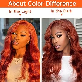 28 Inch Reddish Brown Lace Front Wigs Human Hair 13x4 HD Transparent Body Wave Lace Front Wigs Human Hair Pre Plucked Reddish Brown Wig Auburn Glueless Colored Frontal Wigs Human Hair
