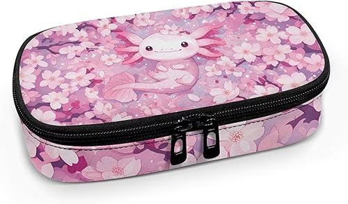 Miniatura 2 de Axolotl - Bolsa de transporte para diabéticos con diseño de flor de cerezo para medidor de glucosa, bolígrafos de insulina, tiras de prueba de
