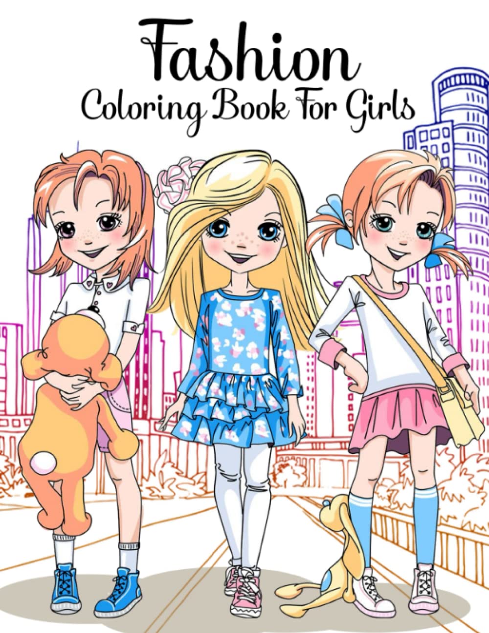 Style Coloring Guide For Women Ages 8-12: 50 Illustration Enjoyable Coloring Pages For Children , Adults Fashionable Magnificence Style Type Coloring Guide