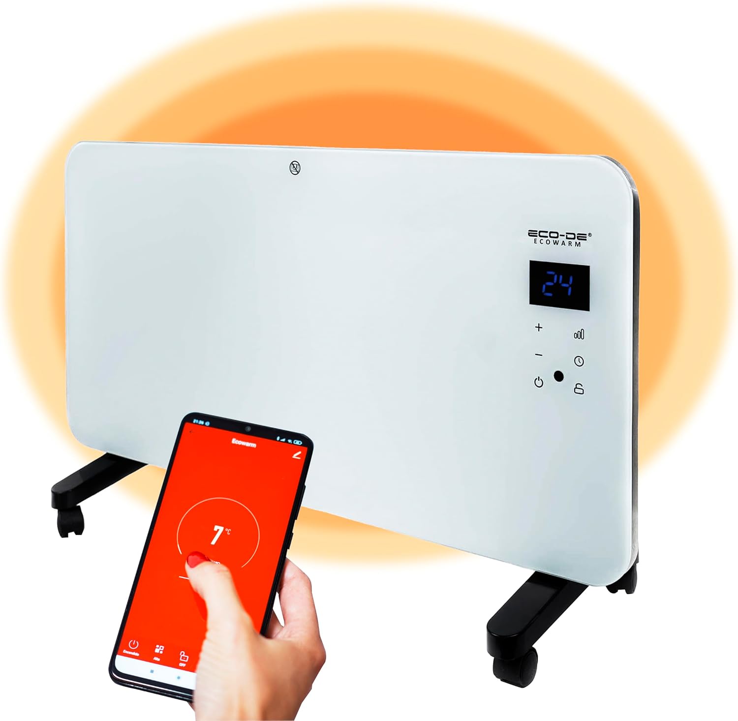 ECODE® Radiador Convector de Bajo Consumo EcoWarm. Portátil, Estufa