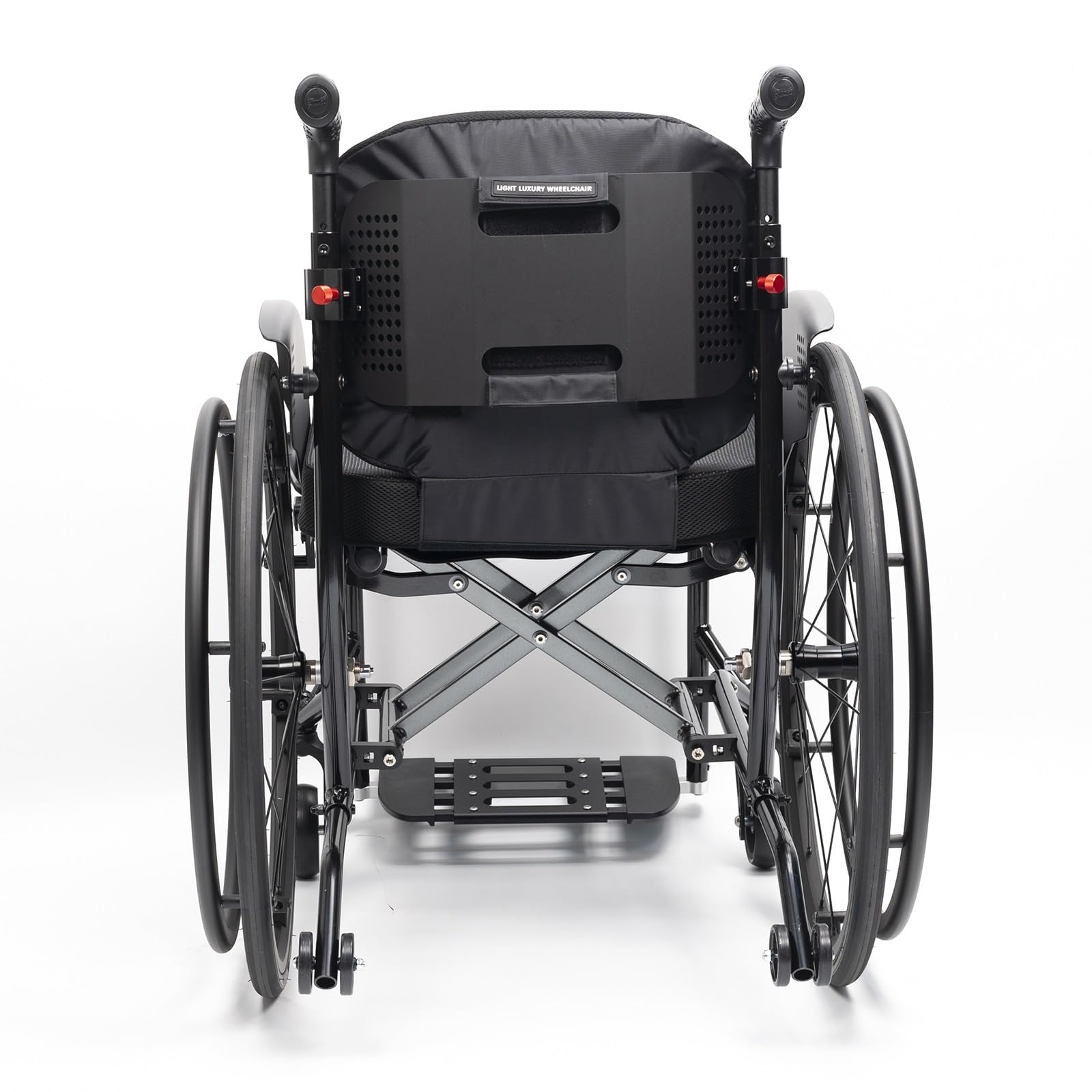 Silla De Ruedas Deportiva Ligera Plegable Todo Terreno,Ultraligera de Aleación de Aluminio，sillas De Ruedas Manuales Autopropulsadas,Desbloqueo Rápido,Transporte Fácil(Seat width 38cm/15in)