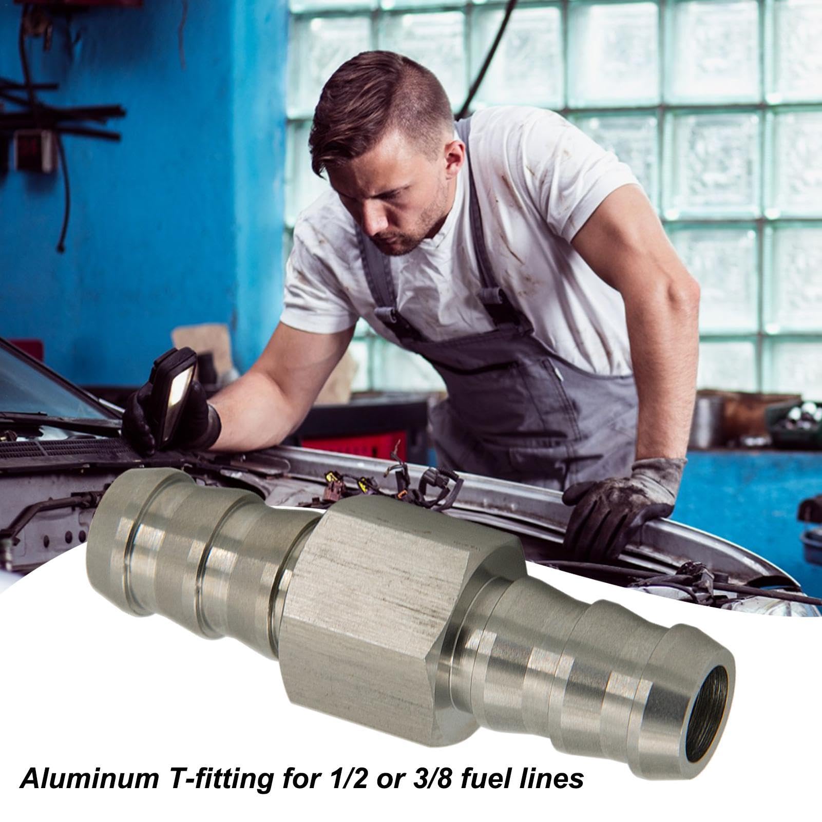 Ölschlauch T-Fitting Adapter Aus Aluminium - Pagodenform Für 1/2" Und 3/8" Ölleitungen