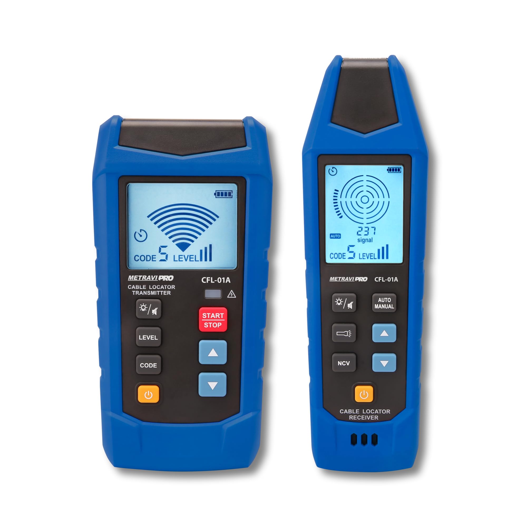 Metravi PRO CFL-01A Cable Fault Locator with Transmitter & Receiver to effortlessly track underground/hidden cables and wires upto 2.5 meters depth, Live wire detection up to 480 AC/DC-image-10