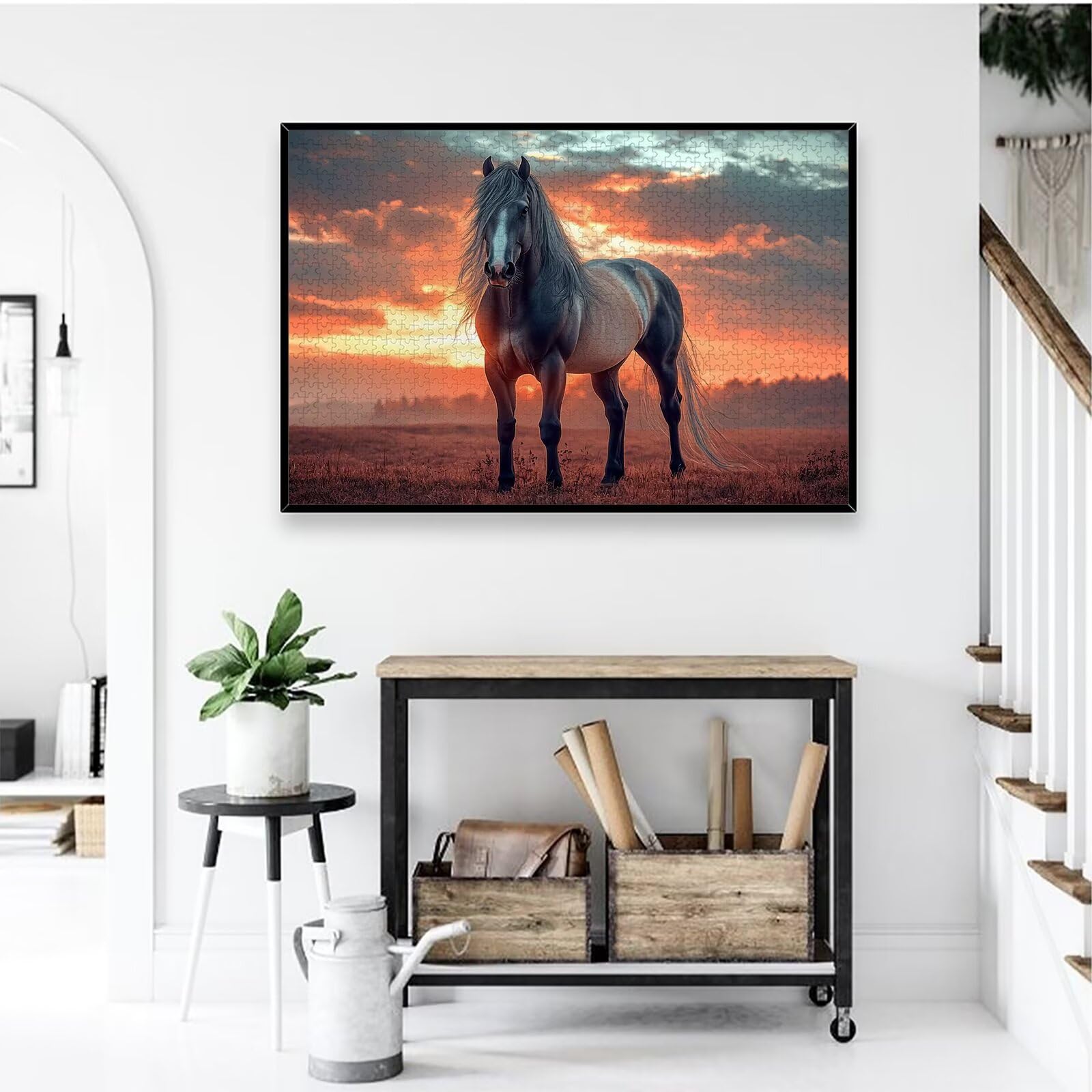 Puzzle 1500 Piezas, Puzzle Caballo con Caja para Adultos, DIY Animal Rompecabezas Madera para Adultos, 1500 Piezas Rompecabezas Desafiante, para Decoracion Hogar, Regalo Mujer, Regalo Hombres, -2918