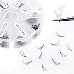 Premade Fans Short Stem 500 PCS 10D Eyelash Extensions 0.07mm C/D Curl 13-20mm Mixed Length WENDY LASHES Russian Volume Pre-made Lash Extension (500PCS-10D-0.07-D, 13-20mm mixed tray)