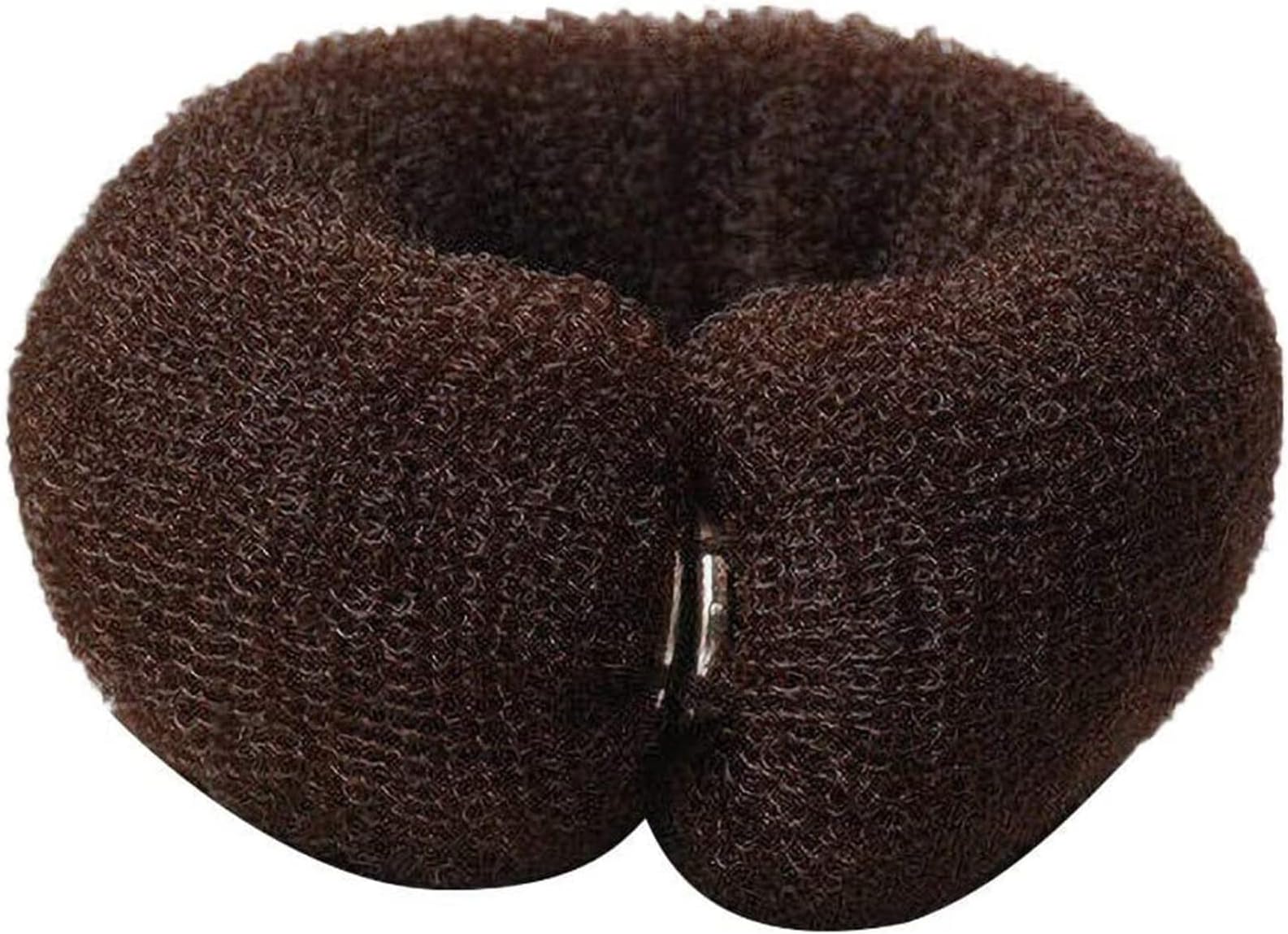 GokameDonut Hair Bun Maker, Magic Roll Tool Hair Ring,Fast Snap Roll Bun Tool, DIY Hair Foam Ring Shaper Snap for Girls Women (Brown)