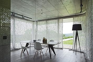 Camouflage Net, White Camouflage Net, Industrial Flame Retardant Net, Home Holiday Decoration, Outdoor Protection, Multi-Size Size 5 x 10M 16.4 x 32.8 ft