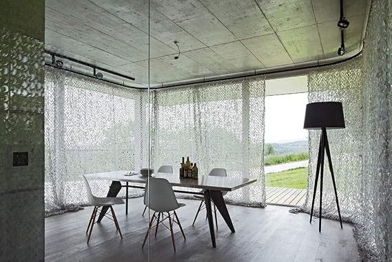 Camouflage Net, White Camouflage Net, Industrial Flame Retardant Net, Home Holiday Decoration, Outdoor Protection, Multi-Size Size 5 x 10M 16.4 x 32.8 ft