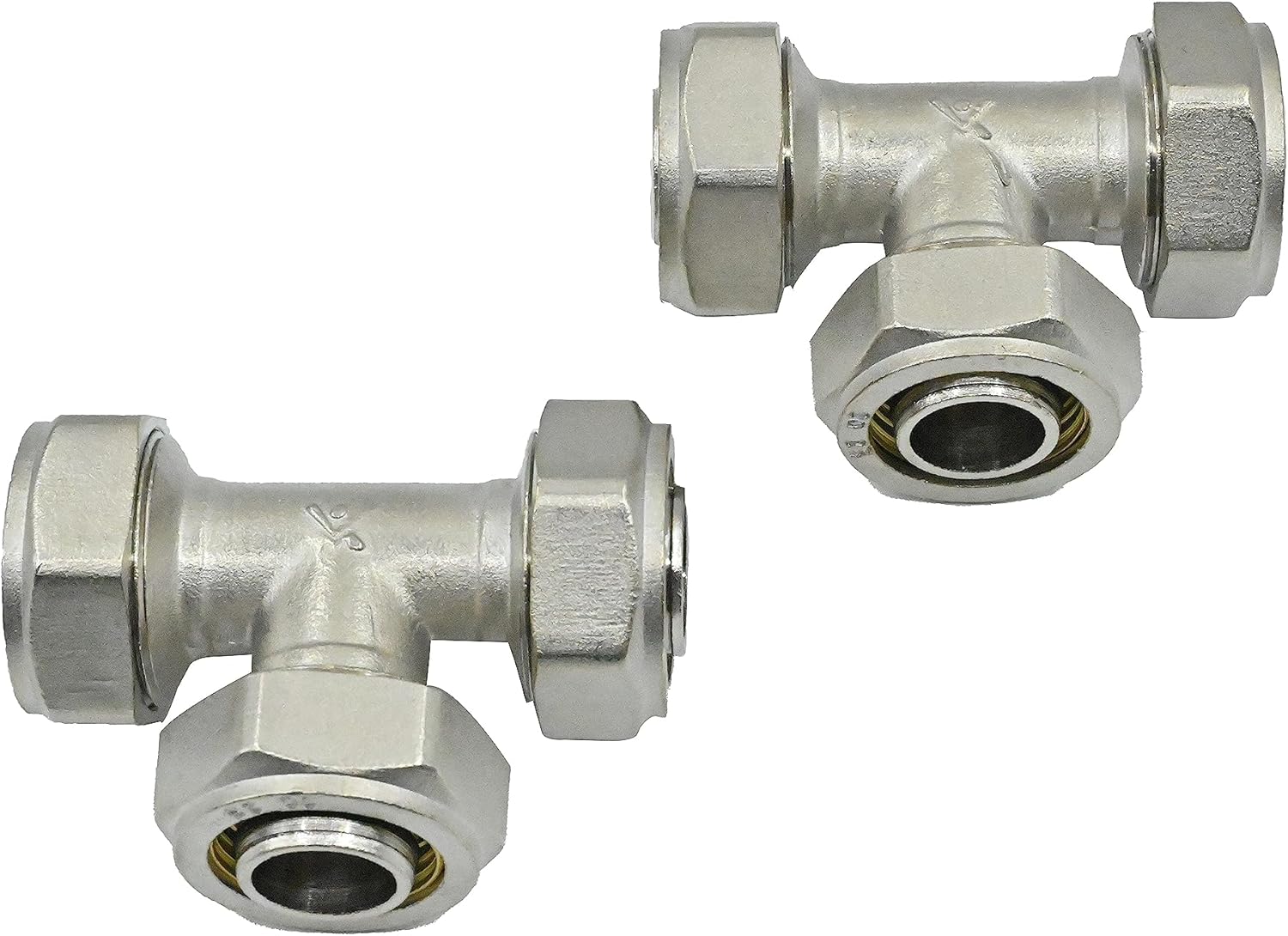 （2 Pack） M8011 3/4 inch Equal Tee Fitting，Fits for Maxline Rapid Air 3/4 fittings Compressed Air Line Kit