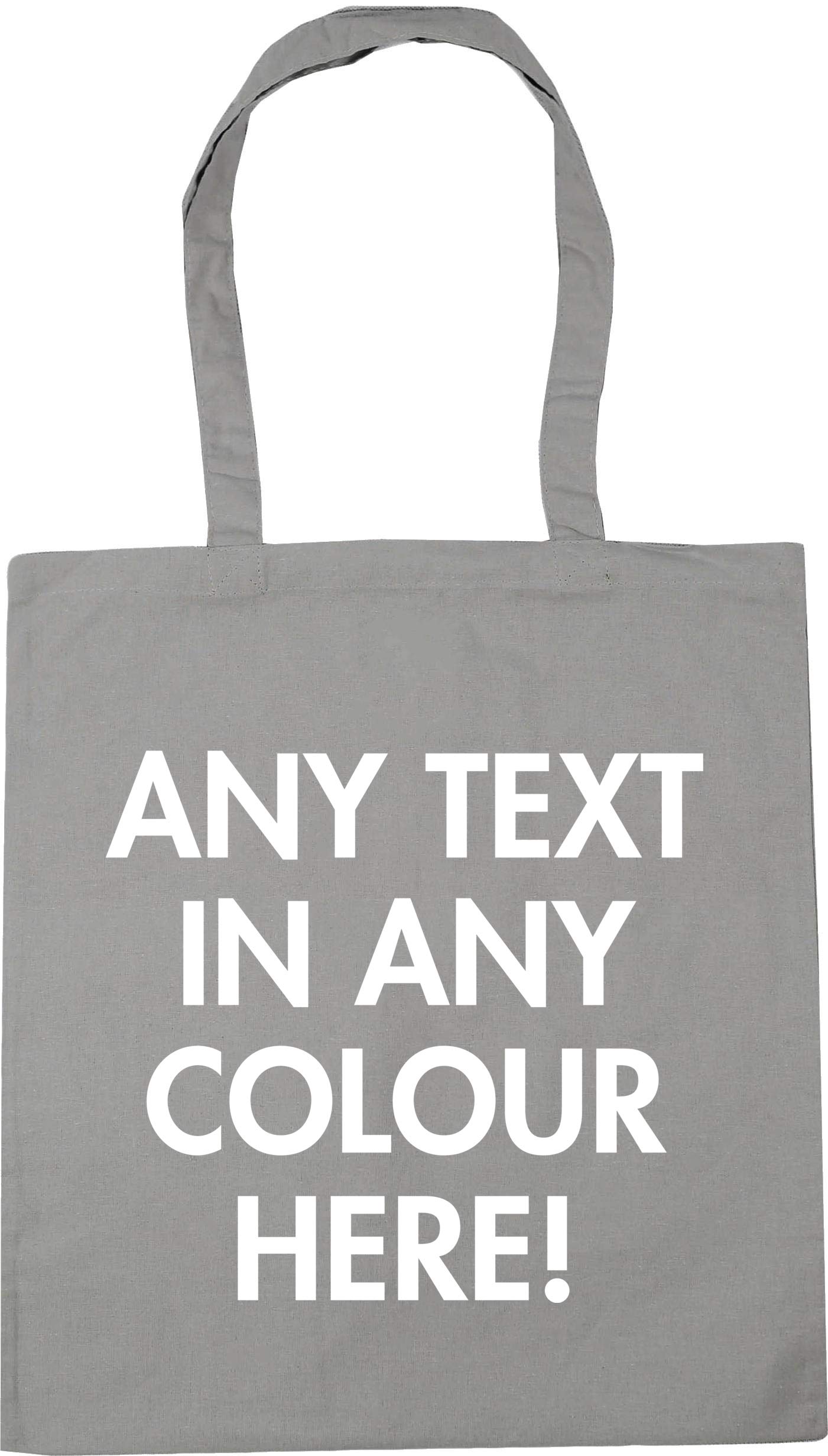 Hippowarehouse Personalised Tote Shopping Gym Beach Bag 42cm x38cm, 10 litres