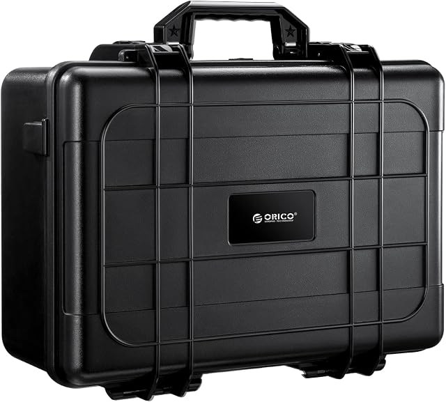 ORICO 20 Bay Hard Drive Suitcase, Multi-Protection HDD Storage Case for 3.5 inch Hard Disks, Anti-Static,Shockproof, Anti-Moisture