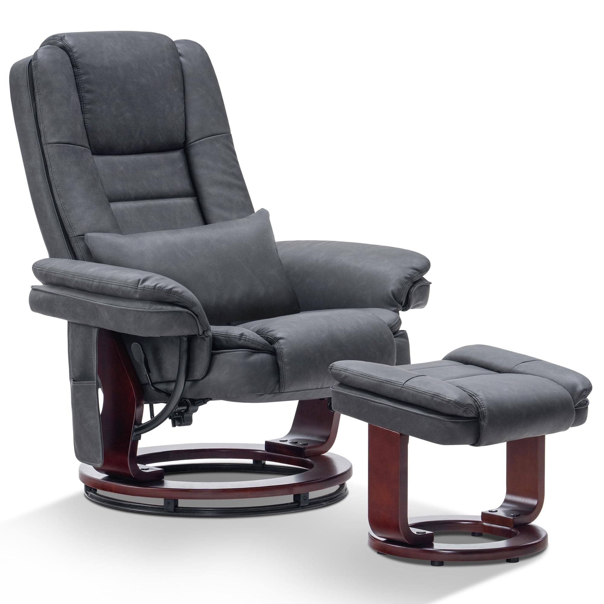 Amazon.com: MCombo Swivel Recliner with Ottoman Chair, TV Chair