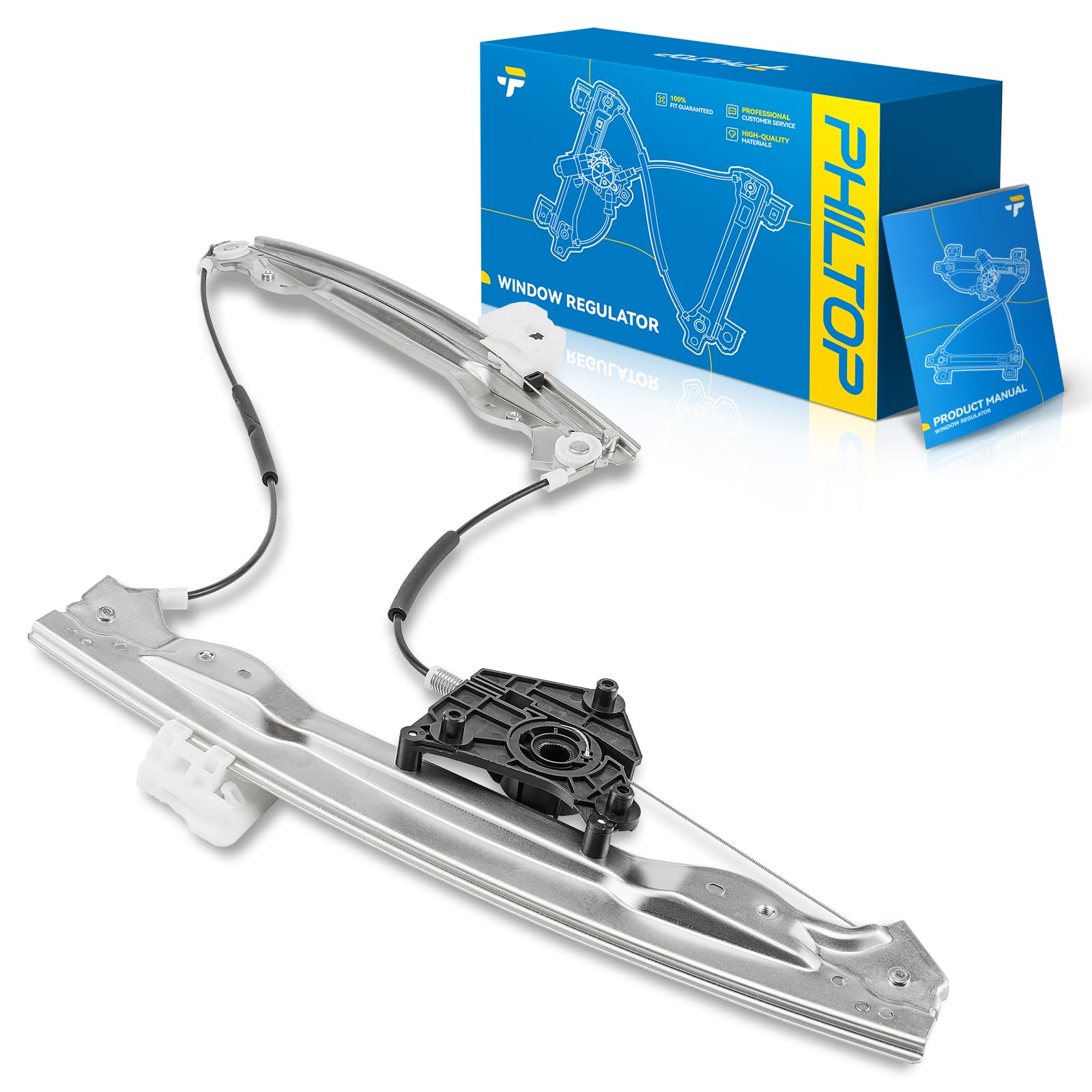 PHILTOP 752-310 Power Window Regulator without Motor Front Left Driver Side