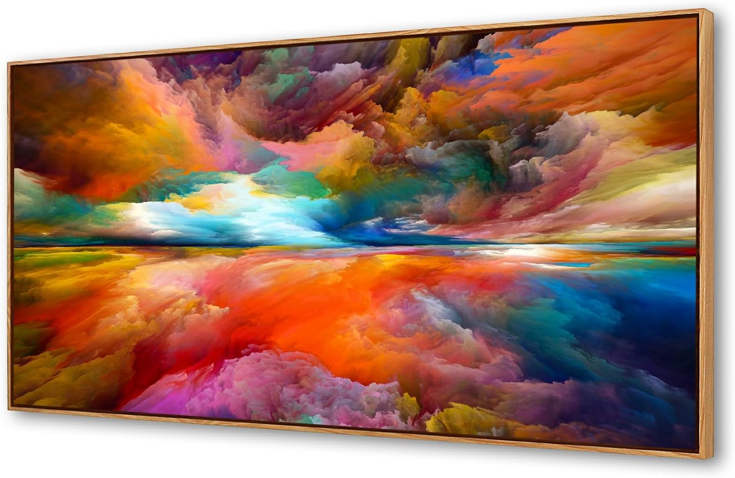 YYYYHPP WKYP2075 Abstract Wall Art Colorful Clouds Landscape Pictures Canvas Prints Paintings Ready to Hang for Living Room Bedroom Kitchen Home and Office Wall Decor