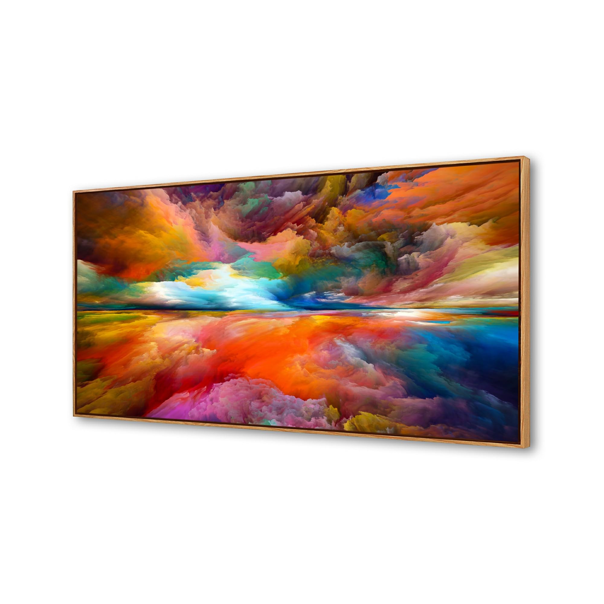 YYYYHPP WKYP2062 Abstract Wall Art Colorful Clouds Landscape Pictures Canvas Prints Paintings Ready to Hang for Living Room Bedroom Kitchen Home and Office Wall Decor