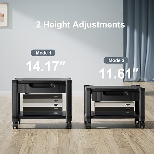 Miniatura 9 de HUANUO Bandeja de TV ajustable para teclado debajo del escritorio