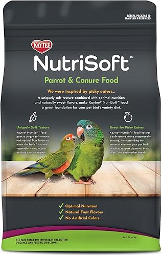 Miniatura 9 de Kaytee Nutri Soft Pet Parrot & Conure - Alimento para pájaros, 3 libras