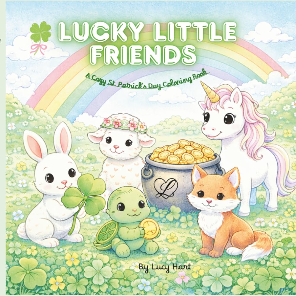 Lucky Little Friends: A Cozy St. Patrick’s Day Coloring Book for Teens & Adults (Cozy Coloring Books: Holidays)