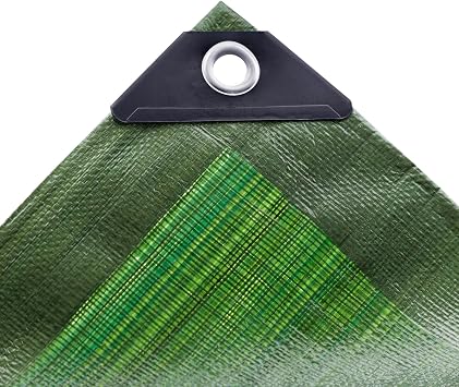 GardenMate 2x2m Waterproof Heavy Duty Tarpaulin- Home & Garden Green Tarp Sheet - Premium Quality Cover Made of 140gsm Tarpaulin