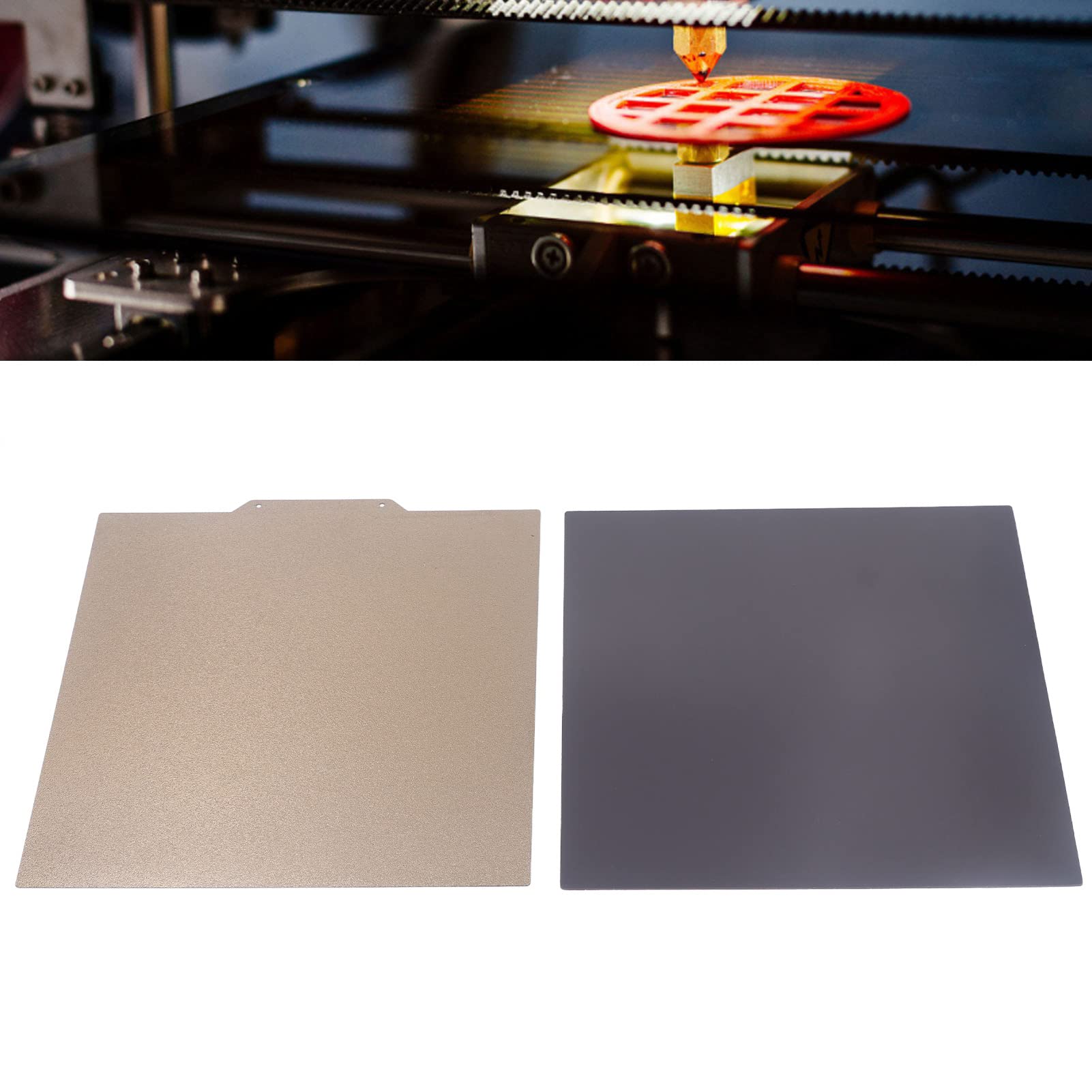 Plateau Magnétique Amovible à Ressort 265x250mm pour Imprimante 3D Adhérence Optimale Démoulage Facile