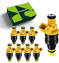 V8 4.6L/5.4L/5.0L/5.8L Fuel Injectors Compatible with Ford F150 (89-03)|F250 (89-99)|F350 (89-97)|Mustang (96-04)|Expedition (97-02)| Crown Victoria (92-97)| E150 (90-04) 4 Holes #0280150943(8pcs)