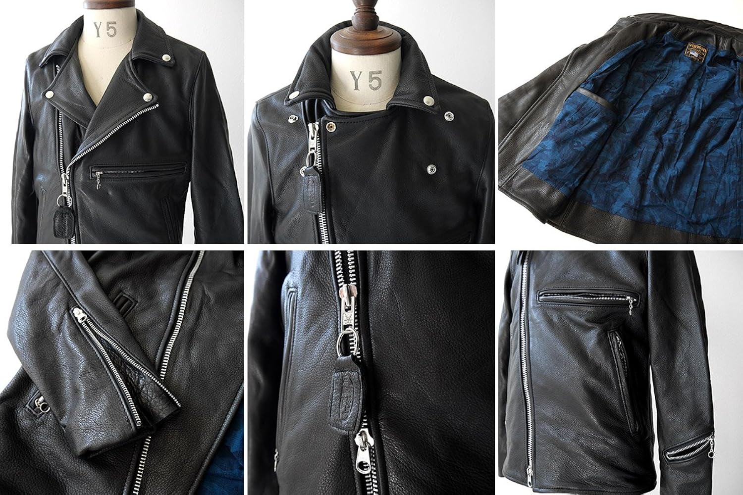 美品 VANSON バンソン C2スリムフィット セレクトショップ別注 ダブル バンソン ダブル ライダース ジャケット C2 別注スリムフィット