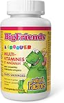 Natural Factors Big Friends KIDS Multivitamines & Minéraux avec Concentrés Alimentaires, 60 Comprimés à Mâcher, Saveur Baie de la Jungle, Sans Sucre & Gluten, Couleurs & Saveurs Naturelles, Fièrement Canadien
