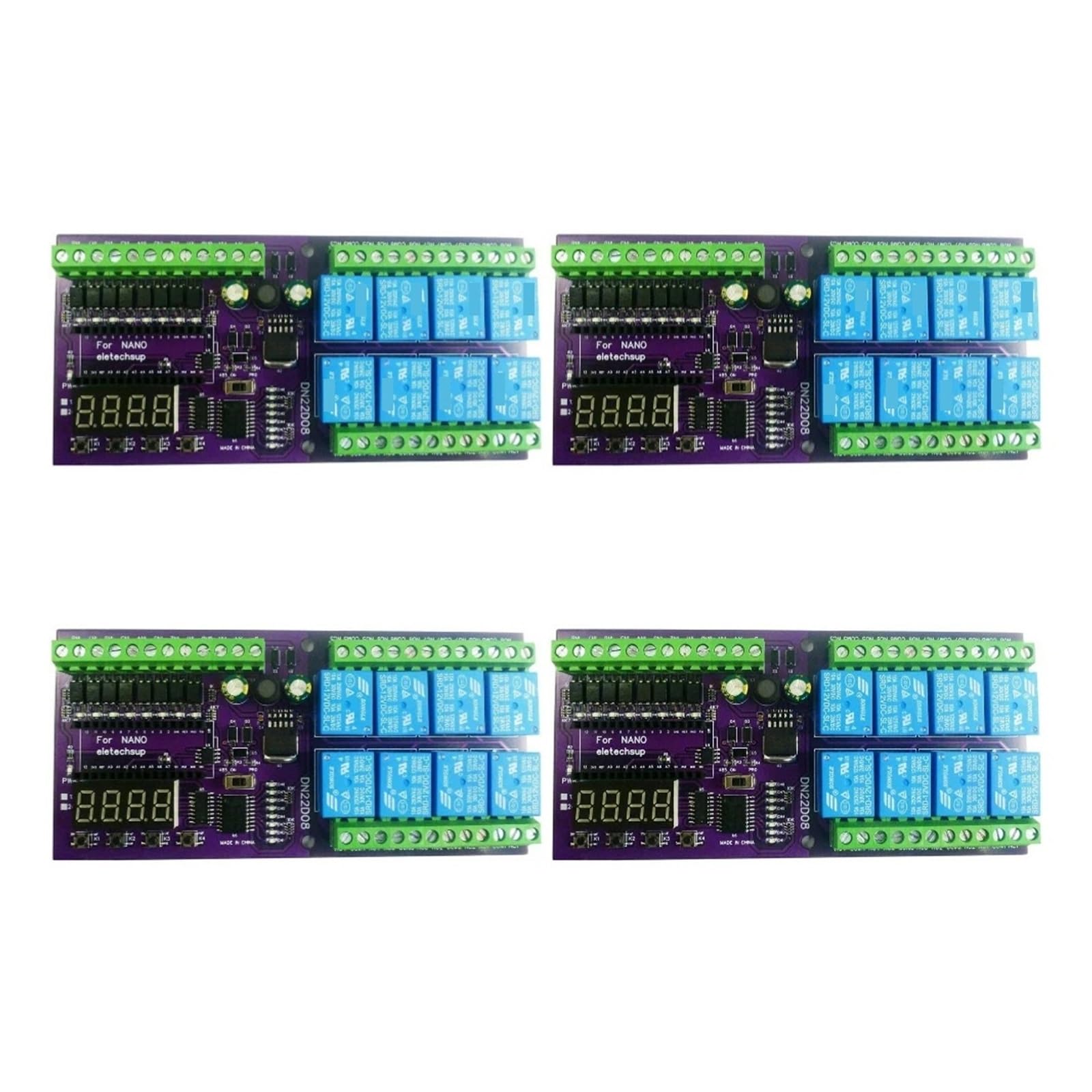 Carte relais RS485 12V DC commutateur temporisé programmable pour montage Nano V3.0