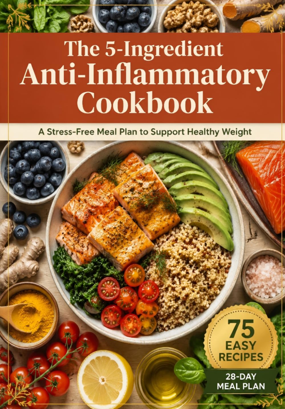 The 5-Ingredient Anti-Inflammatory Cookbook: Stress-Free Meal Plan to Support Healthy Weight