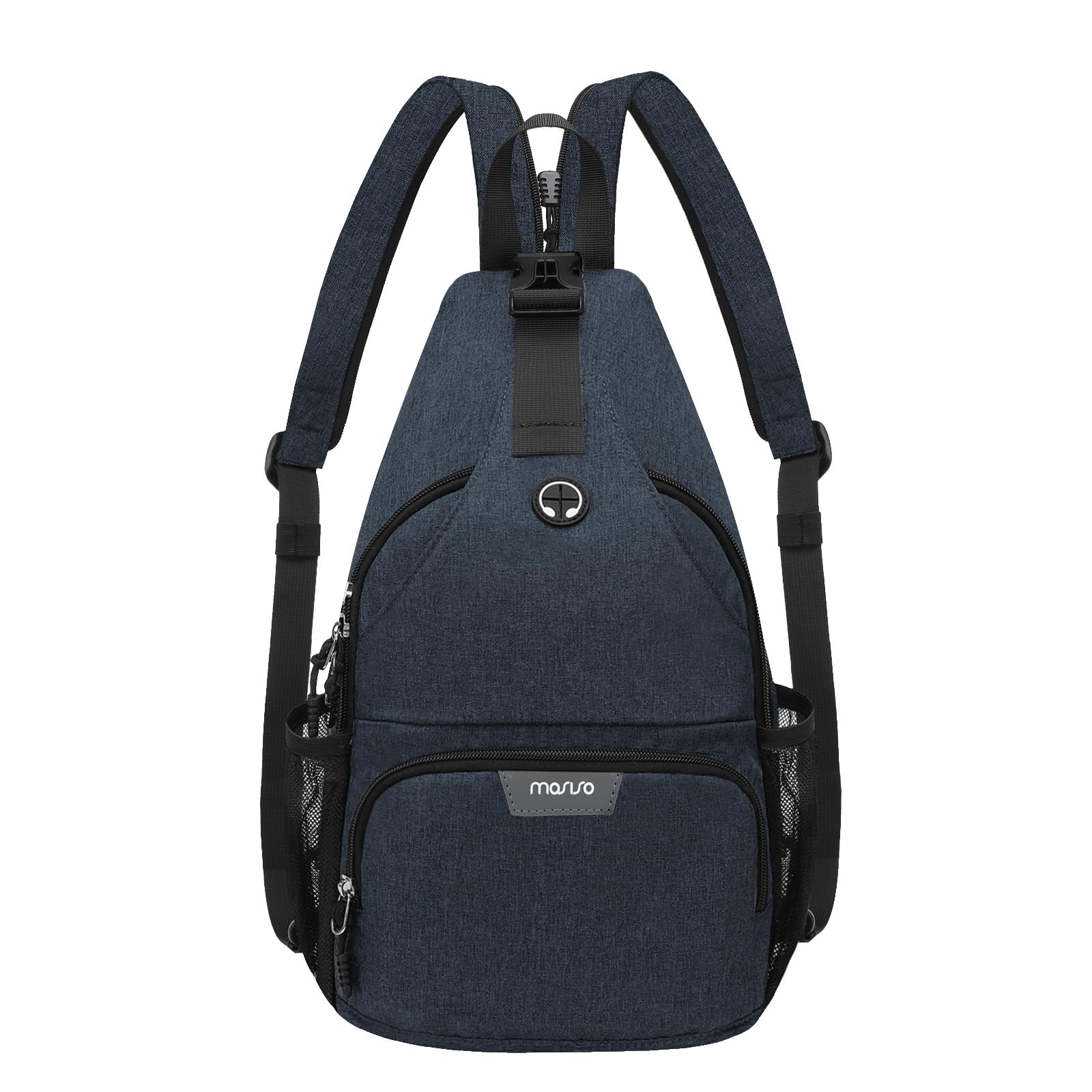 MOSISO Sling Backpack Travel Hiking Daypack, Crossbody Convertible Sling Bag with Front Pocket One Shoulder Chest Bag