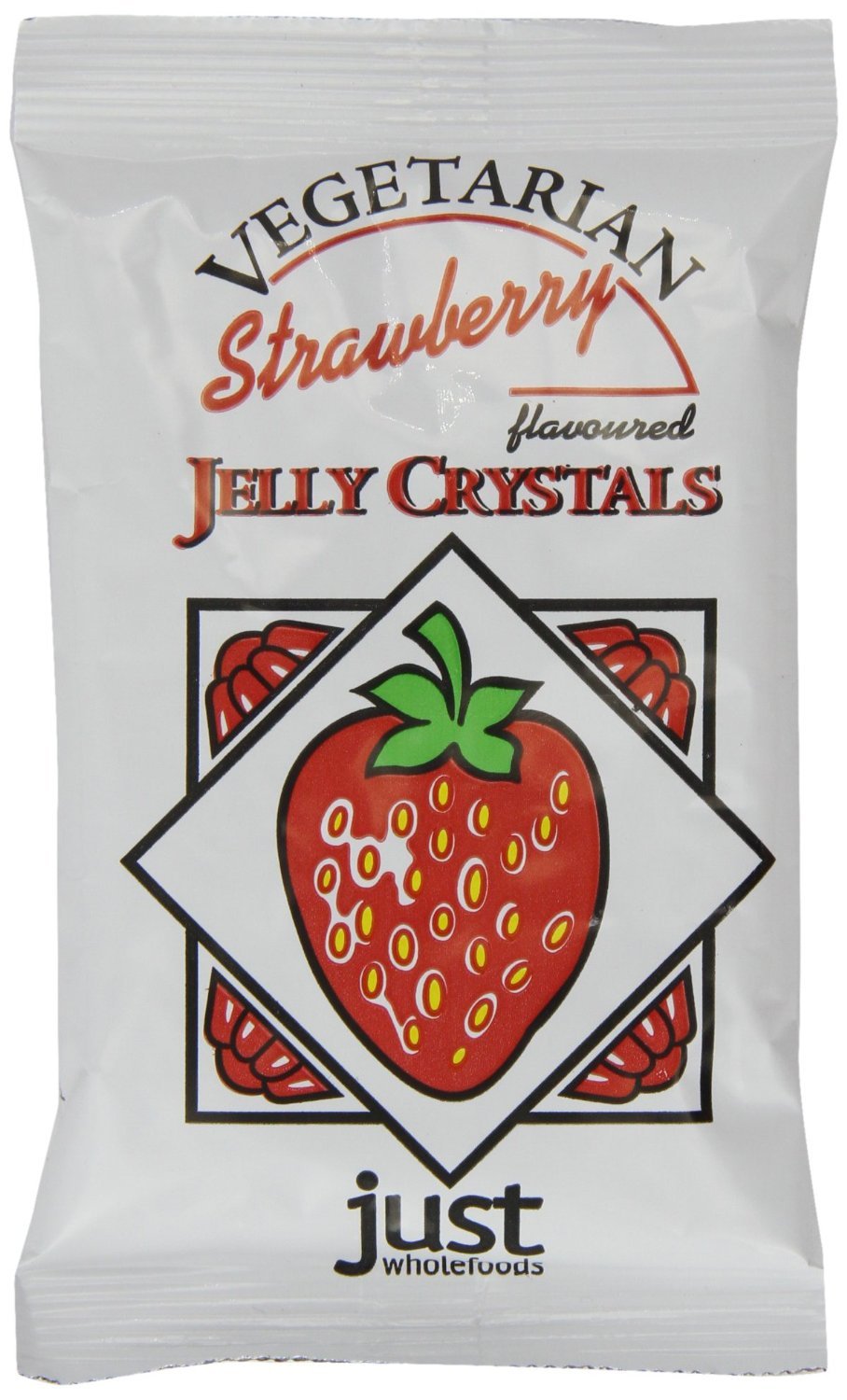 (3 PACK) - Just Wholefoods - Strawberry Jelly Crystals | 85g | 3 PACK BUNDLE
