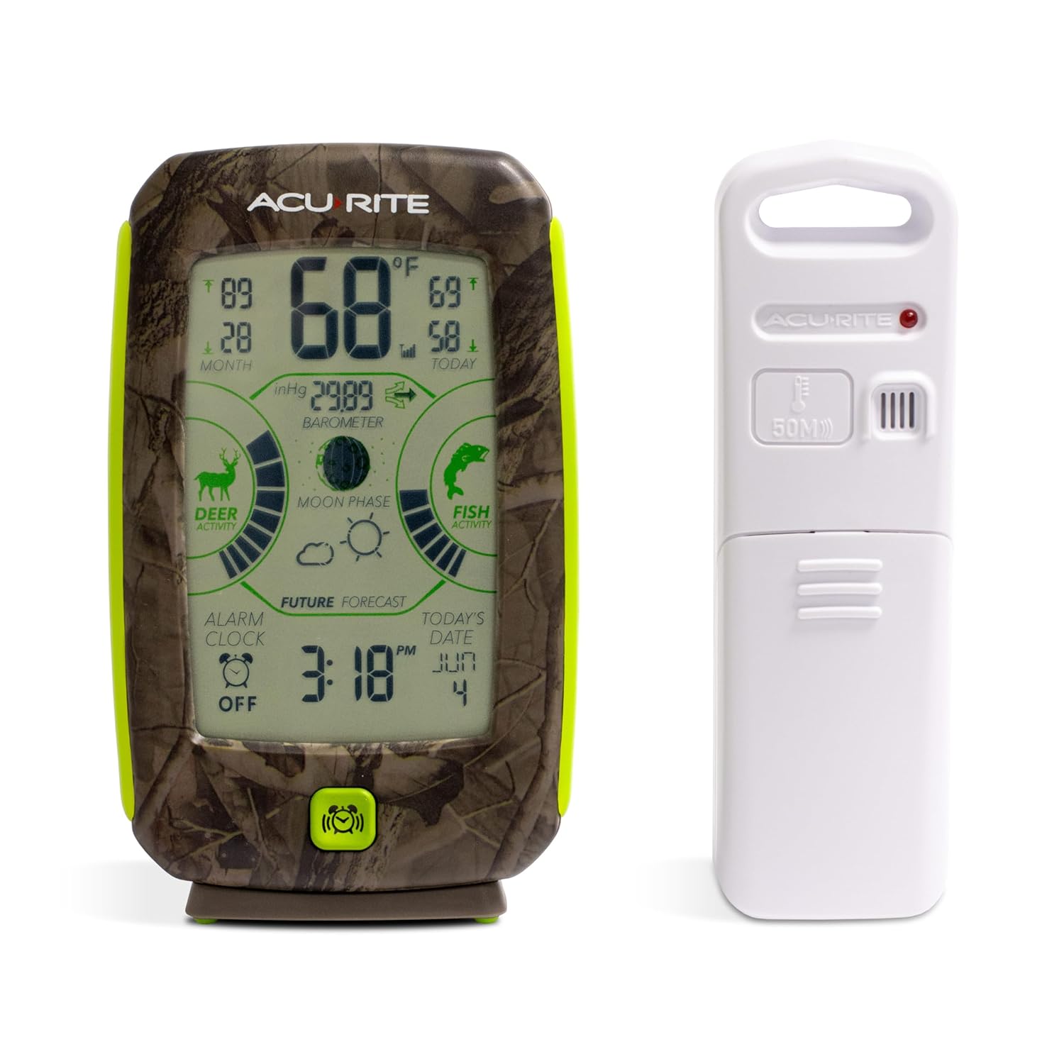 AcuRite 00250 My Backyard Weather Sportsman Forecaster Multicolor, 1.575" W x 4.79" H x 0.939" D