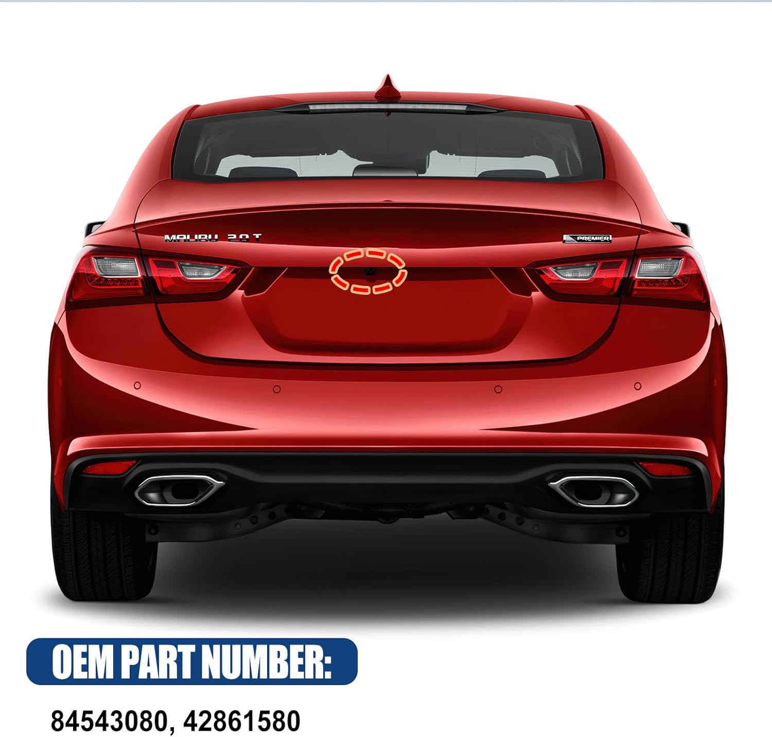 Backup Camera Compatible with Chevrolet Malibu 2023 2024 1.5L 4Cyl Replace 84543080 Rear View Camera Parking Assist System
