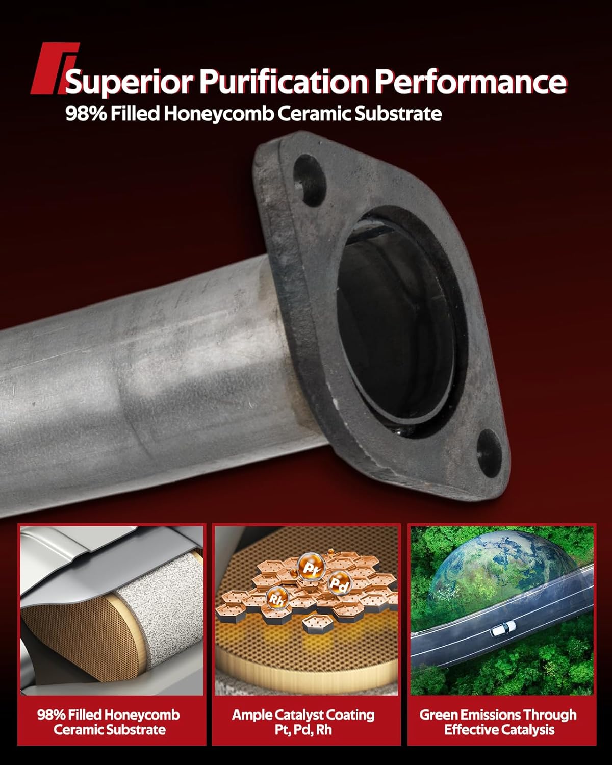 Torchbeam Catalytic Converter for Rogue 2008 2009 2010 2011 2012 2013 2.5L, 53827，40841, 51317, 642053, Stainless Steel High Flow Catalytic Converter (EPA Complaint), 1pcs