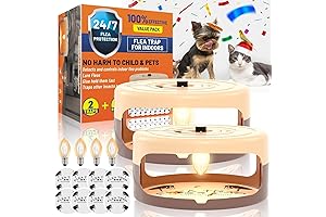 2 Pack Flea Traps for Inside Your Home, Harmless Pest Control