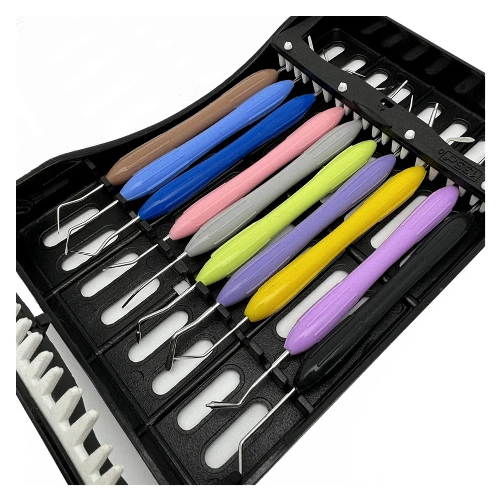 Kit di 10 strumenti for otturazioni in resina composita dentale con manico in silicone for otturazioni dentali, restauri odontoiatrici(Only tool)