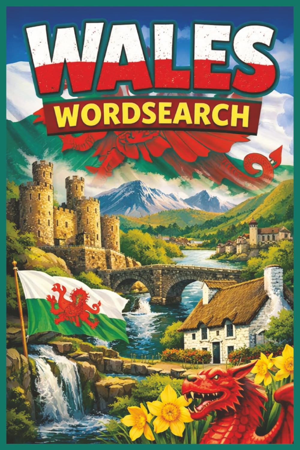 Wales Wordsearch Puzzle Book: Welsh Places, Culture, Towns, Cities, Landmarks and Attractions, Gift, Birthday, Christmas, Holiday Time, Hospital Stay, Paperback 22 Puzzles 6x9