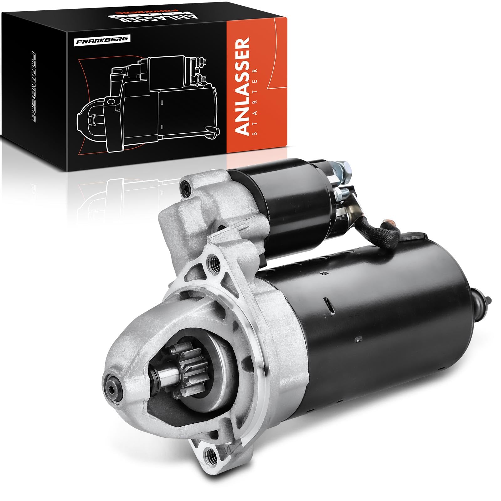 Frankberg Anlasser Starter 2.2KW Kompatibel mit C-Klasse W202 W203 2.0L-3.0L 1993-2007 E-Klasse W124 W210 W211 2.0L-3.2L 1993-2008
