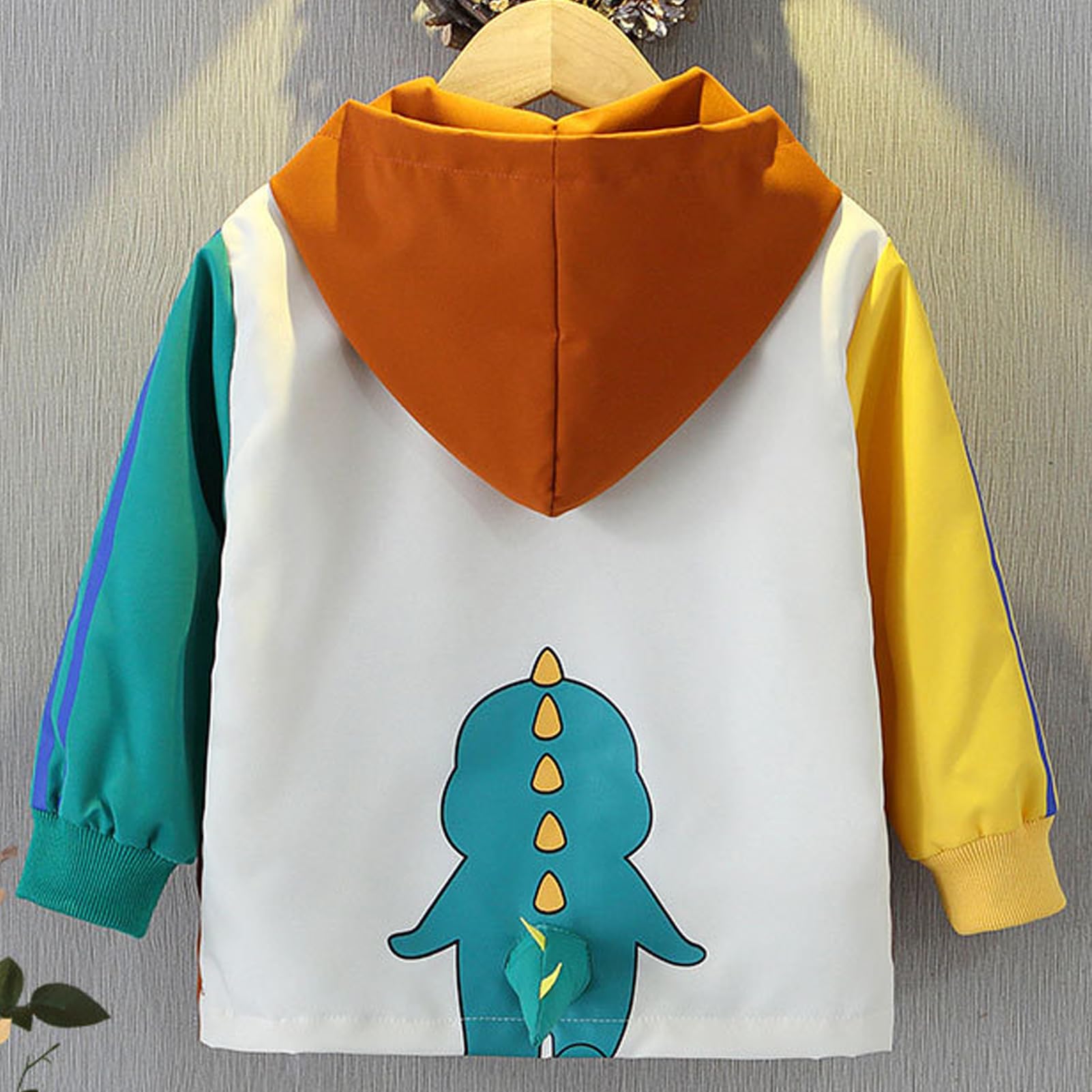 Manteau Enfant Garçon Veste Mi-saison à Capuche Coupe-vent Blouson Trench-coat Respirant pour Printemps Automne