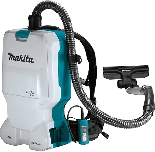 Miniatura 4 de Makita XCV17Z 18V X2 LXT Litio-Ion (36V) Sin Escobillas Inalámbrica 1.6 galones HEPA Filtro Mochila Aspiradora Seca, Solo Herramienta