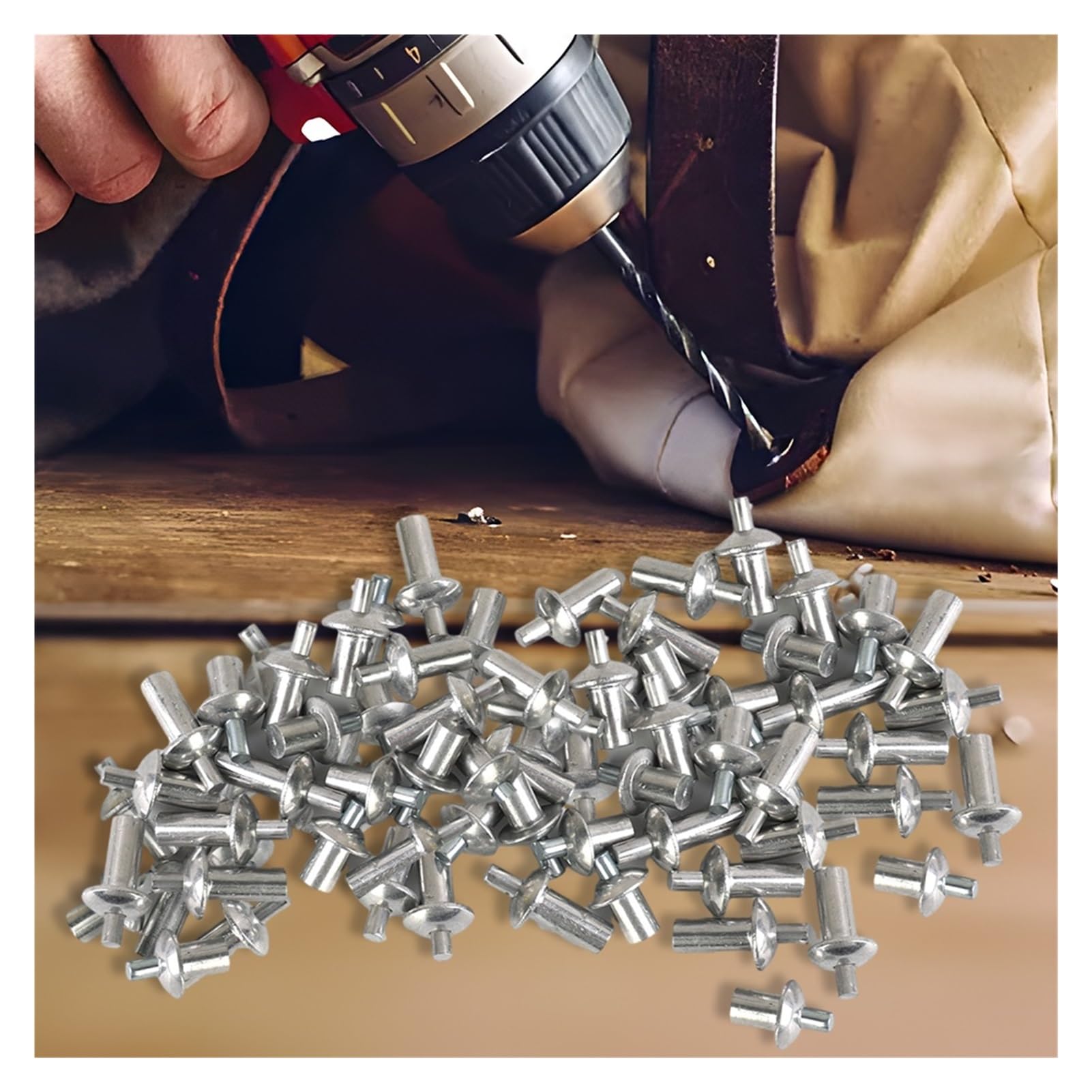 remaches ciegos, Remaches de expansión con accionamiento martillo, herramientas Hardware sujeción tipo golpe acero inoxidable, aleación aluminio, 7mm, 9mm, 11mm(11mm,200pcs M5)
